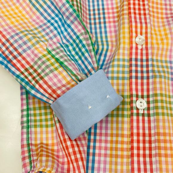 NWT Little English Size 10 Button Down Shirt in Preppy Check - Picture 4 of 6